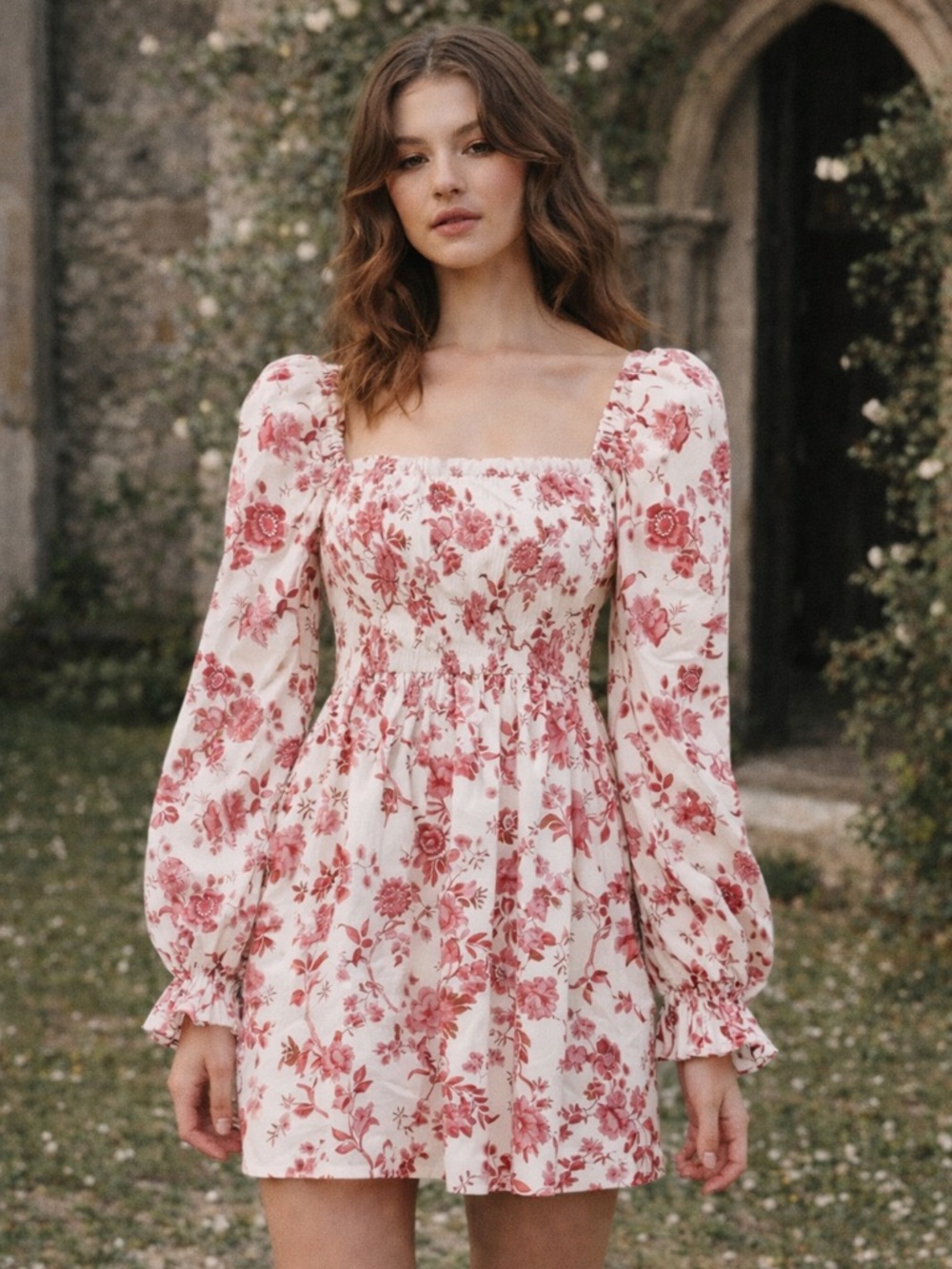 🆕 THE VAMPIRE’S WIFE The Mini Frill Killer Dress Liberty Poplin Red Sz S